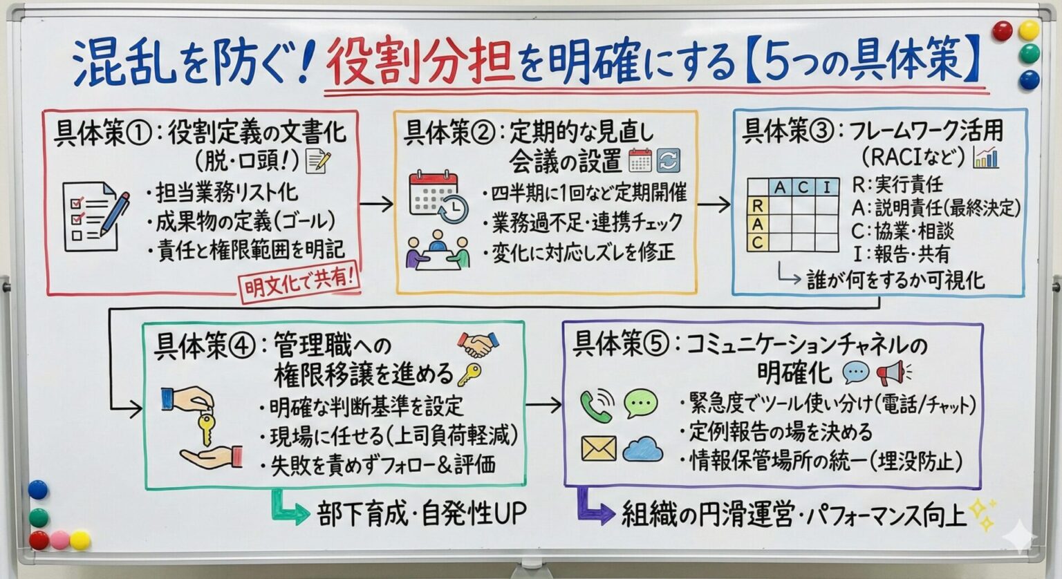 役割分担が曖昧な職場はストレスのもと!混乱を防ぐための対策とは? – 唐澤経営コンサルティング事務所