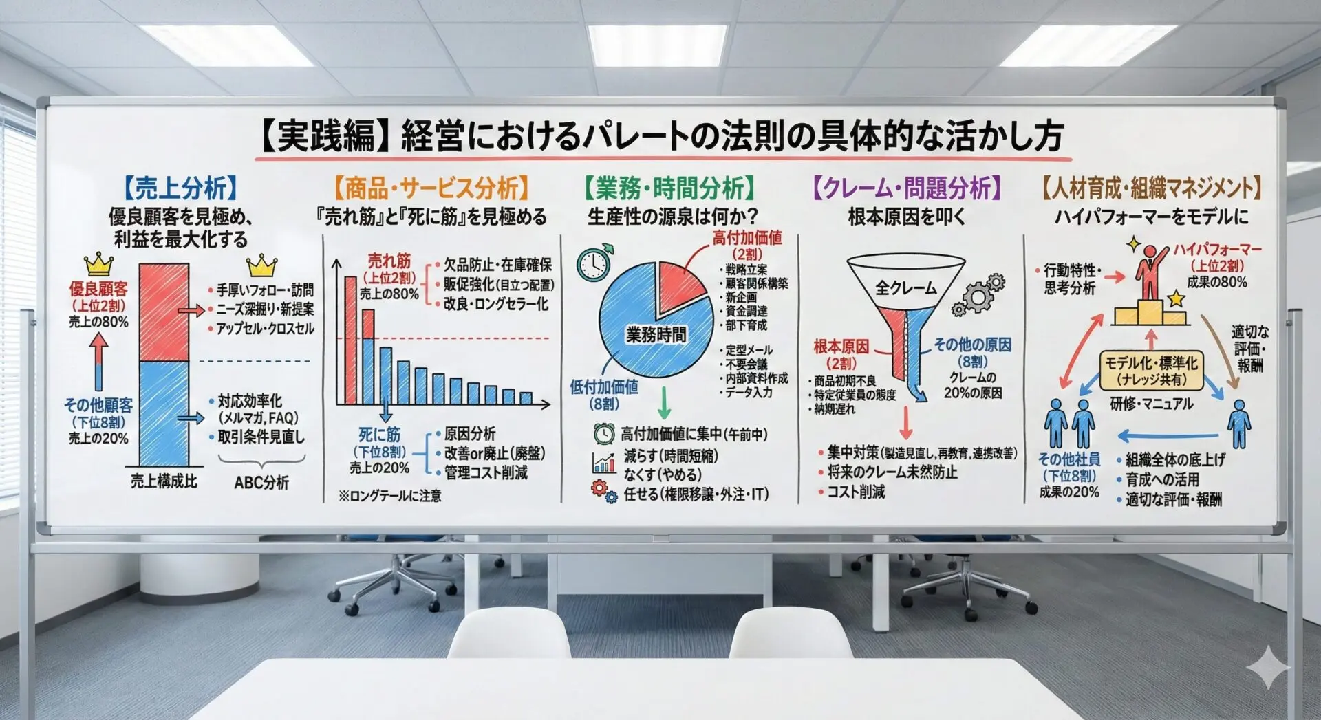 パレートの法則をわかりやすく解説｜80:20の法則の活かし方 – 唐澤経営